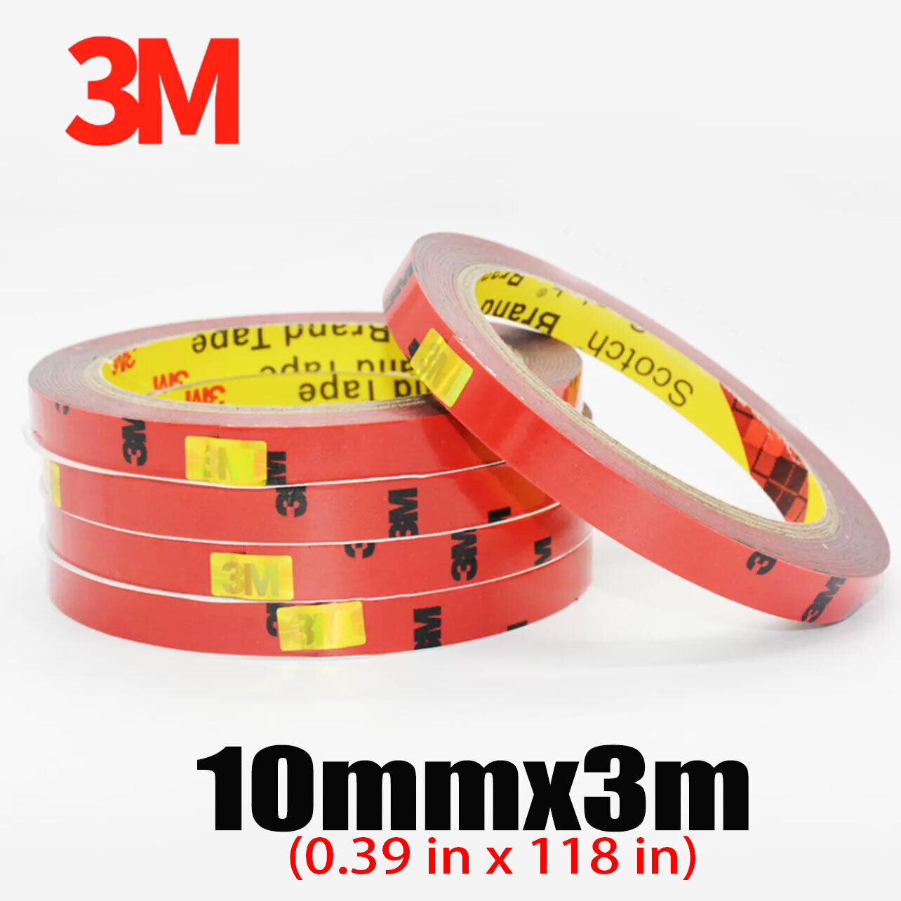 3M Strong Double-Sided Foam Tape Super Sticky for Vehicle & Craft