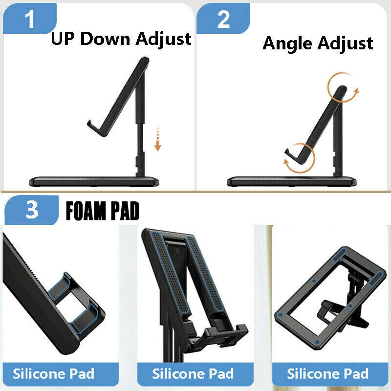 Foldable Adjustable Desk Stand Holder for Mobile Phone Tablet