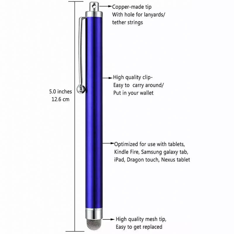 10 Pcs Capacitive Stylus Pens Soft Tips for Tablets
