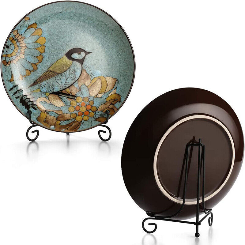 Iron Plate Display Easel for Photo Picture Bowl Dish