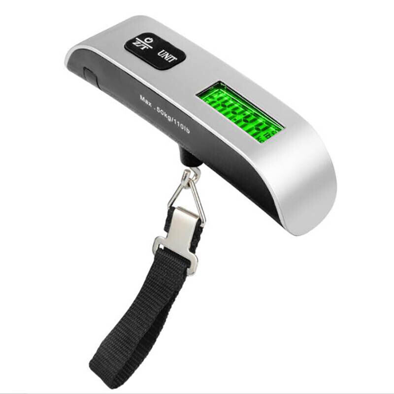 Portable Digital Luggage Scale LCD 50kg 10g Travel Weight Tool