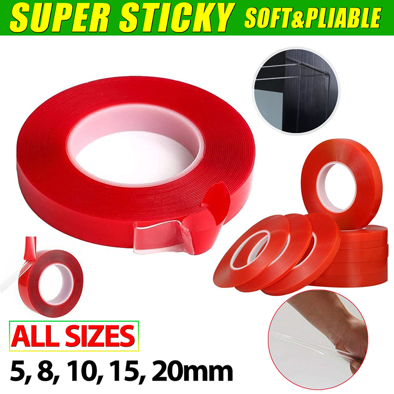 Clear Acrylic Double-Sided Mounting Tape Strong Gel 3m