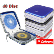 40 Disc CD DVD Wallet Sleeve Carry Case