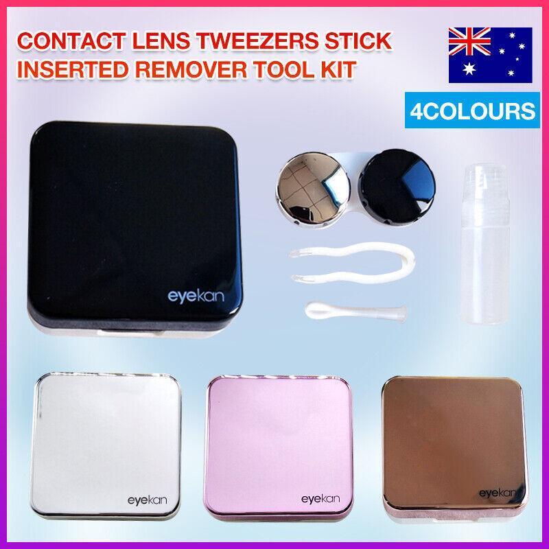 Contact Lens Case Kit with Tweezers and Remover