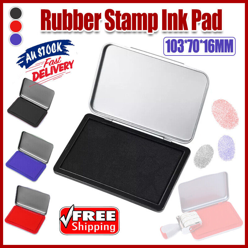Ink Pad Rubber Stamp Finger Print Craft Office Non-Toxic Baby Safe
