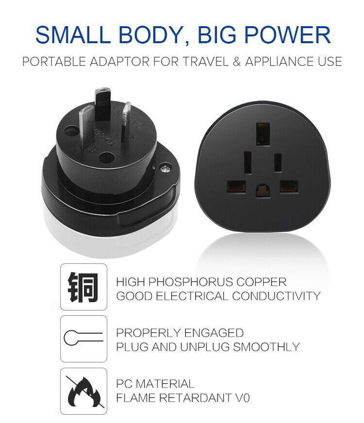 Universal Travel Power Plug Adapter US EU UK to AU