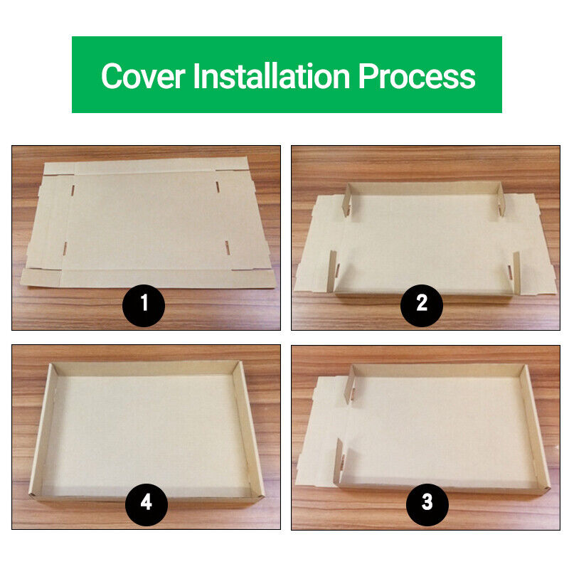 5 Pcs Paper File Storage Boxes Office Document Organizer