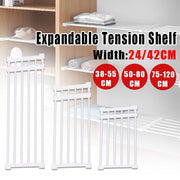Adjustable Closet Shelf Organiser with Hanger Rod