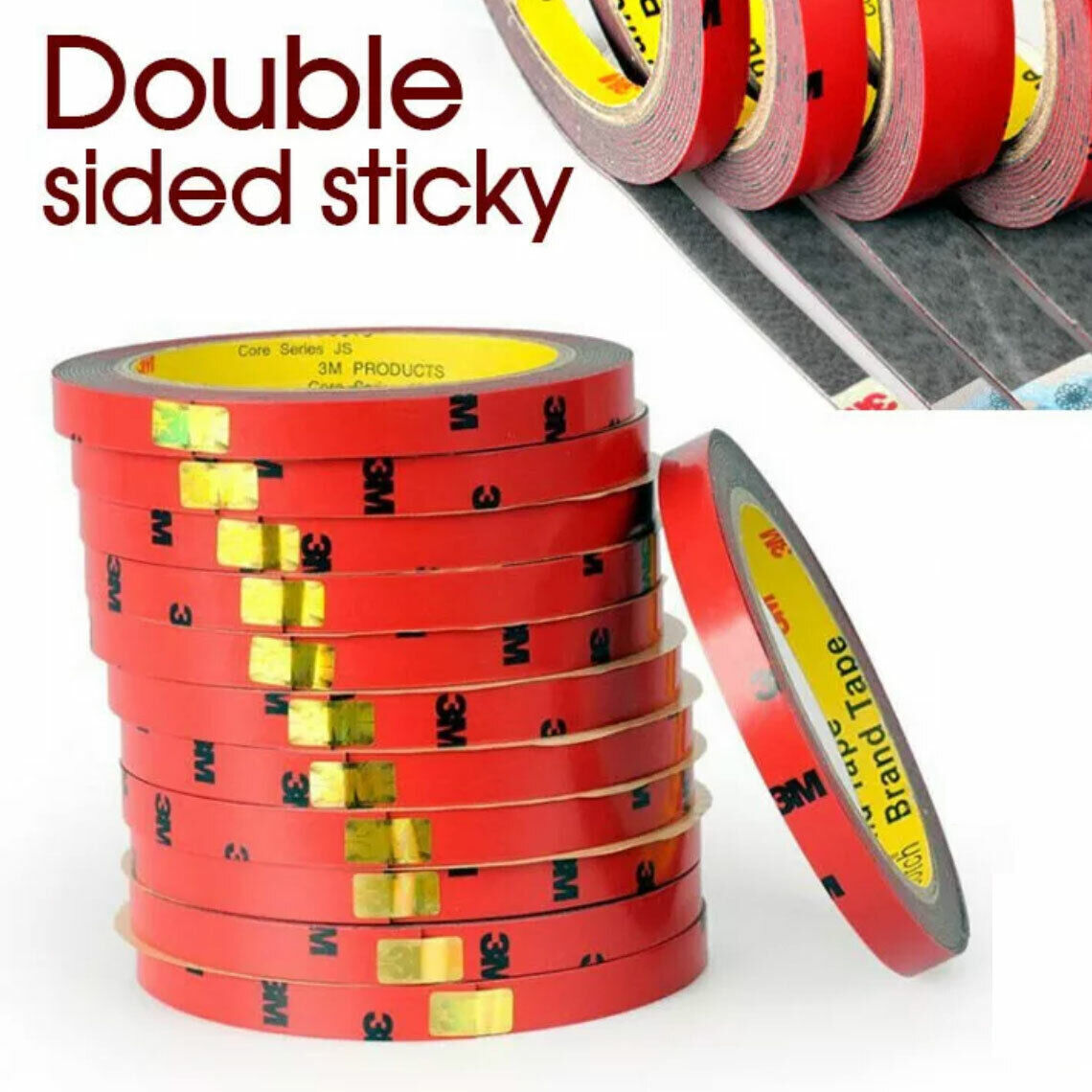 3M Strong Double-Sided Foam Tape Super Sticky for Vehicle & Craft
