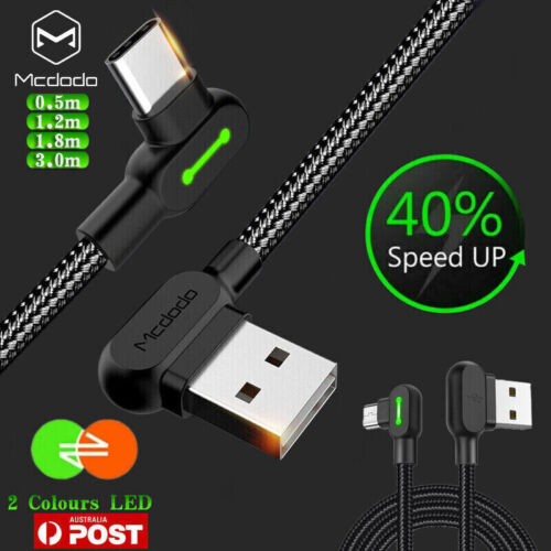 MCDODO Fast USB Charging Cable 90 Degree Heavy Duty for iPhone
