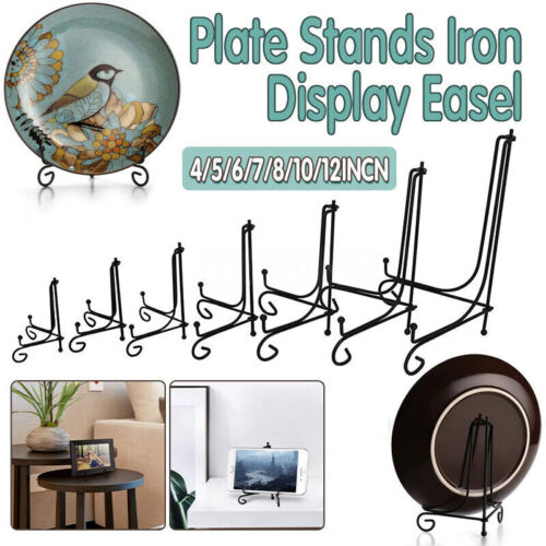 Iron Plate Display Easel for Photo Picture Bowl Dish