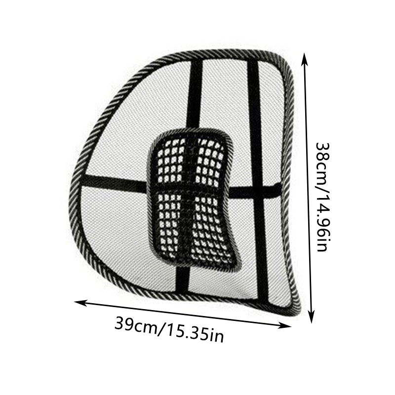2pcs Mesh Lumbar Back Support Cushions