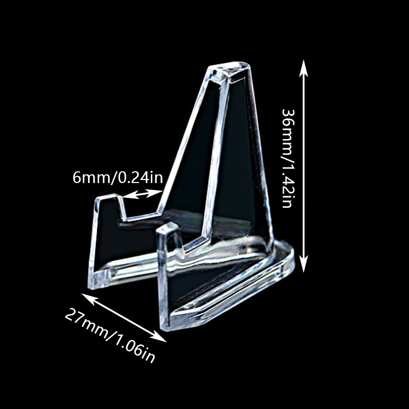 20 Pcs Acrylic Clear Display Stands Trading Cards