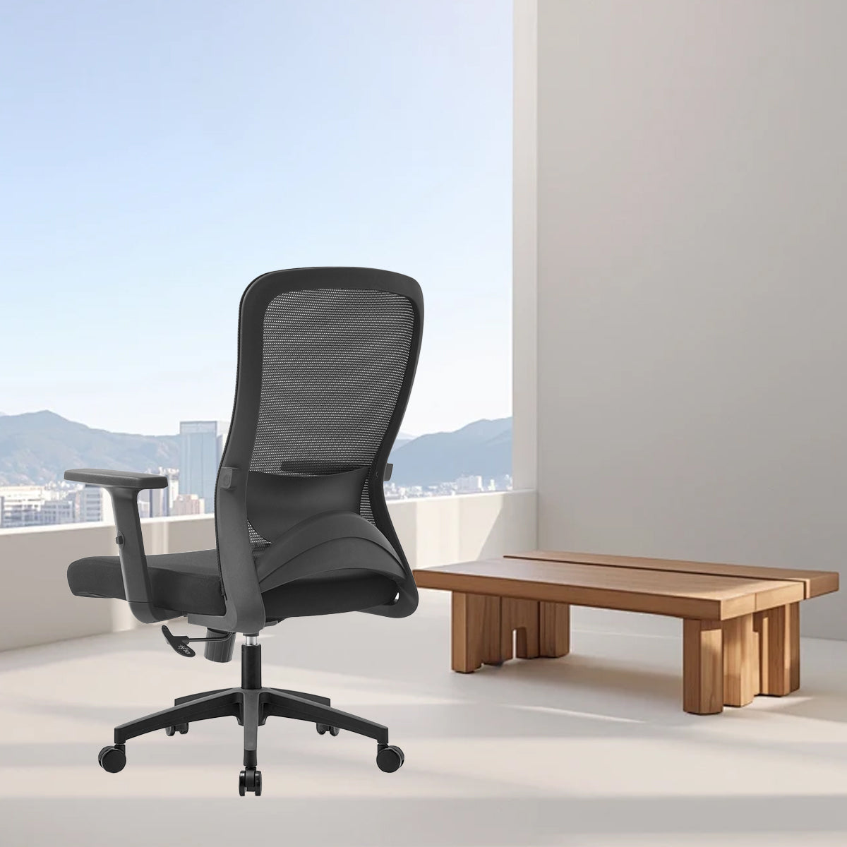 Ergonomic Mesh Office Chair with Adjustable Recline Black