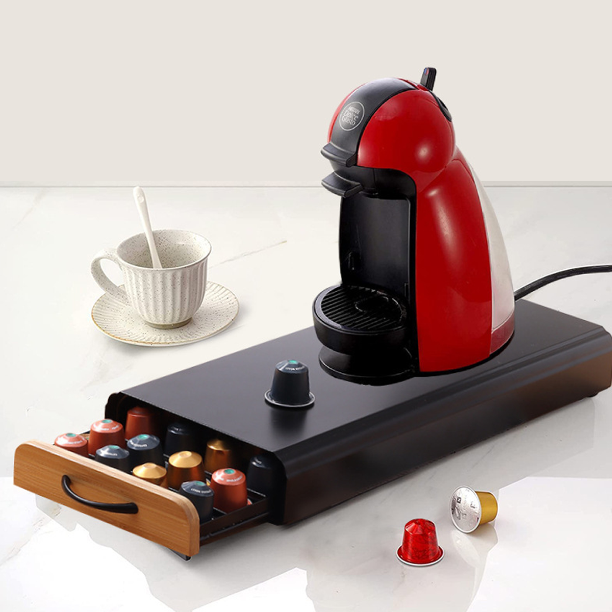 Metal Capsule Coffee Storage Box for 40 Pods