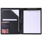 A4 Business File Folder PU Leather with Notebook Clipboard