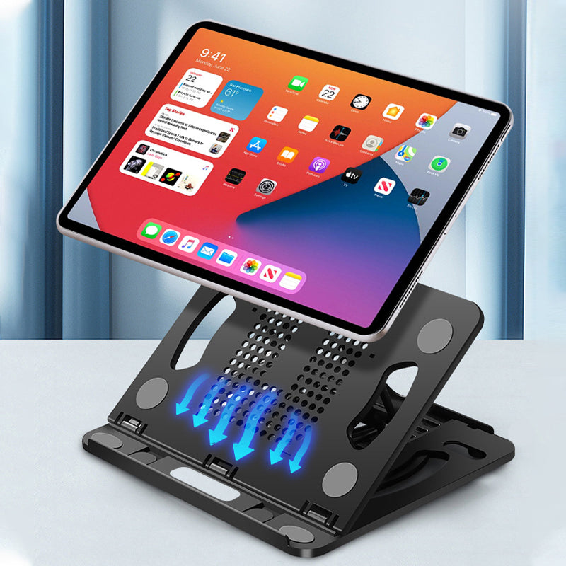 Foldable Adjustable Laptop Stand with 8 Angles and Cooling