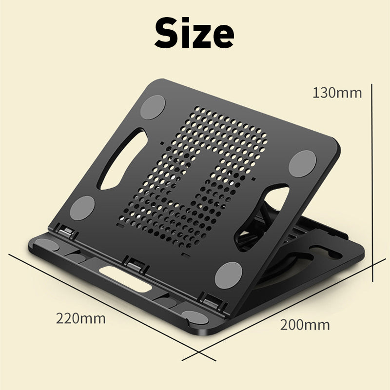 Foldable Adjustable Laptop Stand with 8 Angles and Cooling