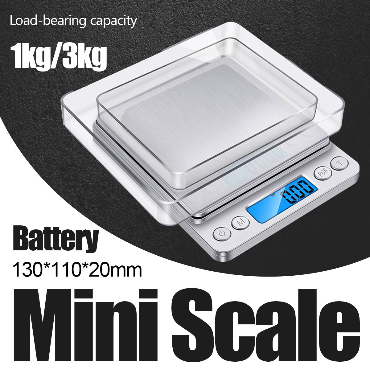 Mini Electronic Pocket Kitchen Scale LED Display