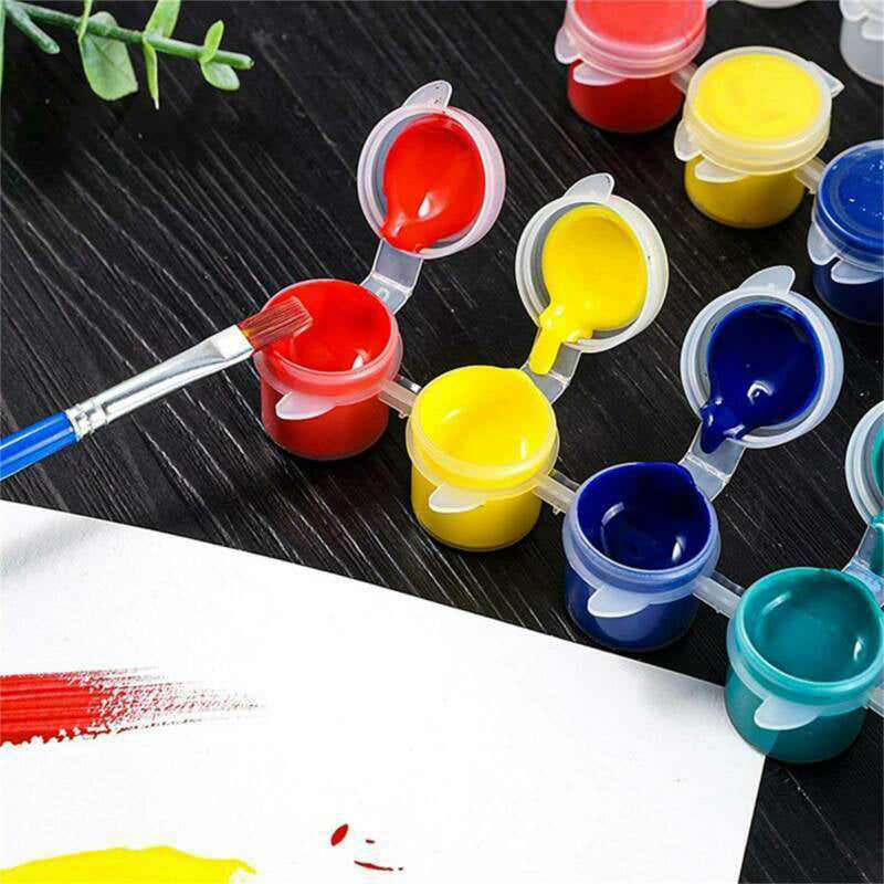 240 Pcs Empty Paint Pots Clear Plastic Strips for Art Storage