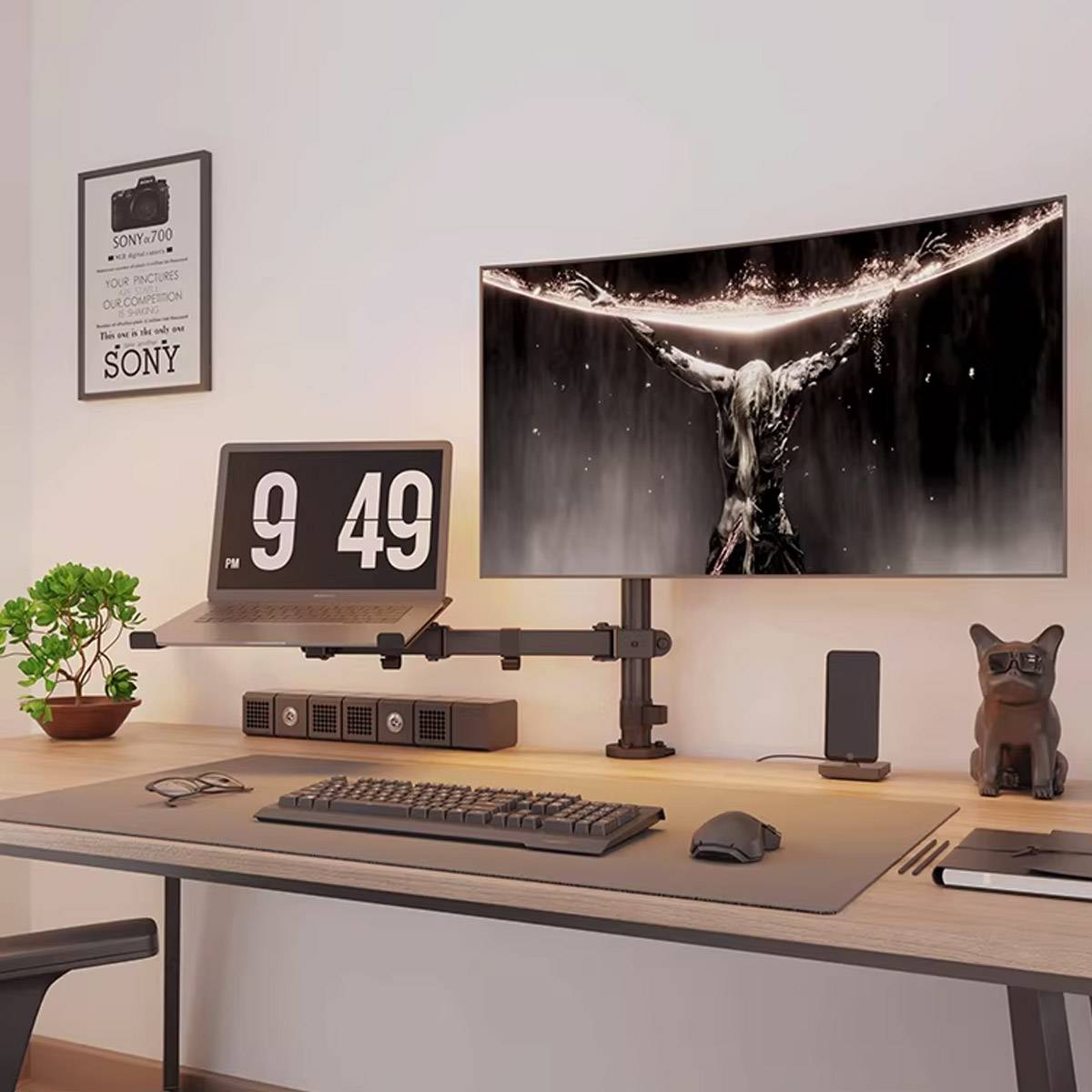 Single Monitor Desk Mount Arm for 15-32 Inch