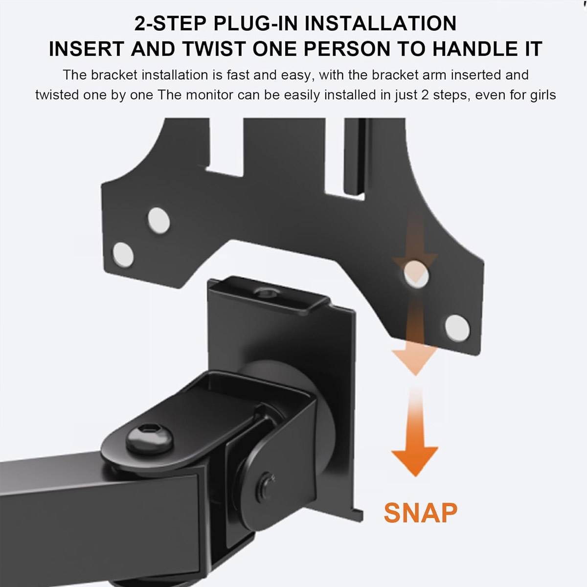 Single Monitor Desk Mount Arm for 15-32 Inch