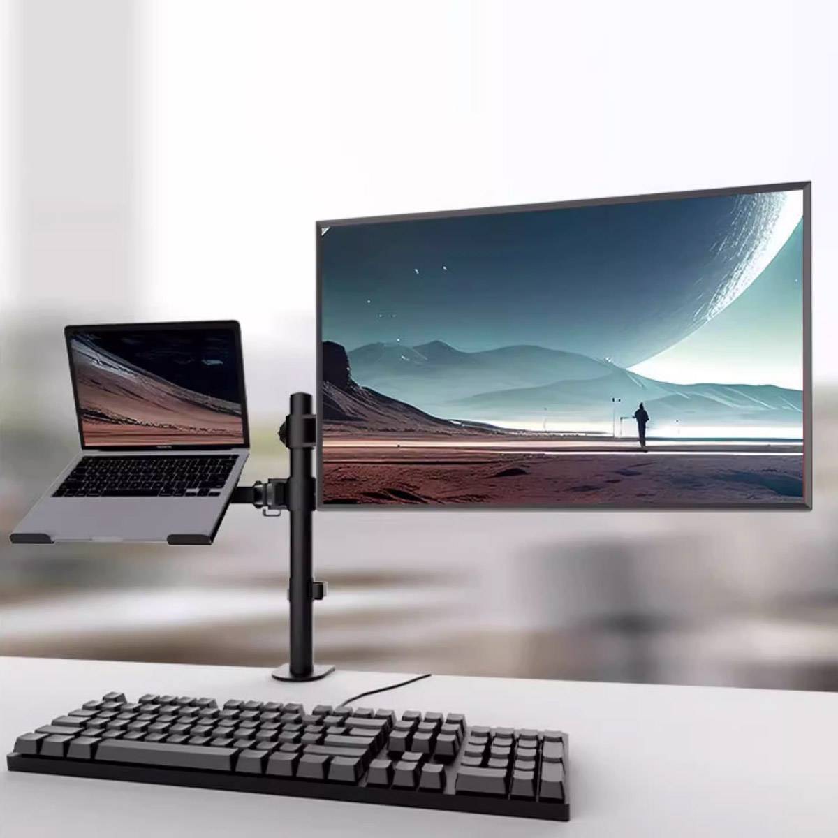 Single Monitor Desk Mount Arm for 15-32 Inch