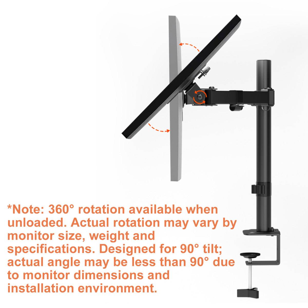 Single Monitor Desk Mount Arm for 15-32 Inch