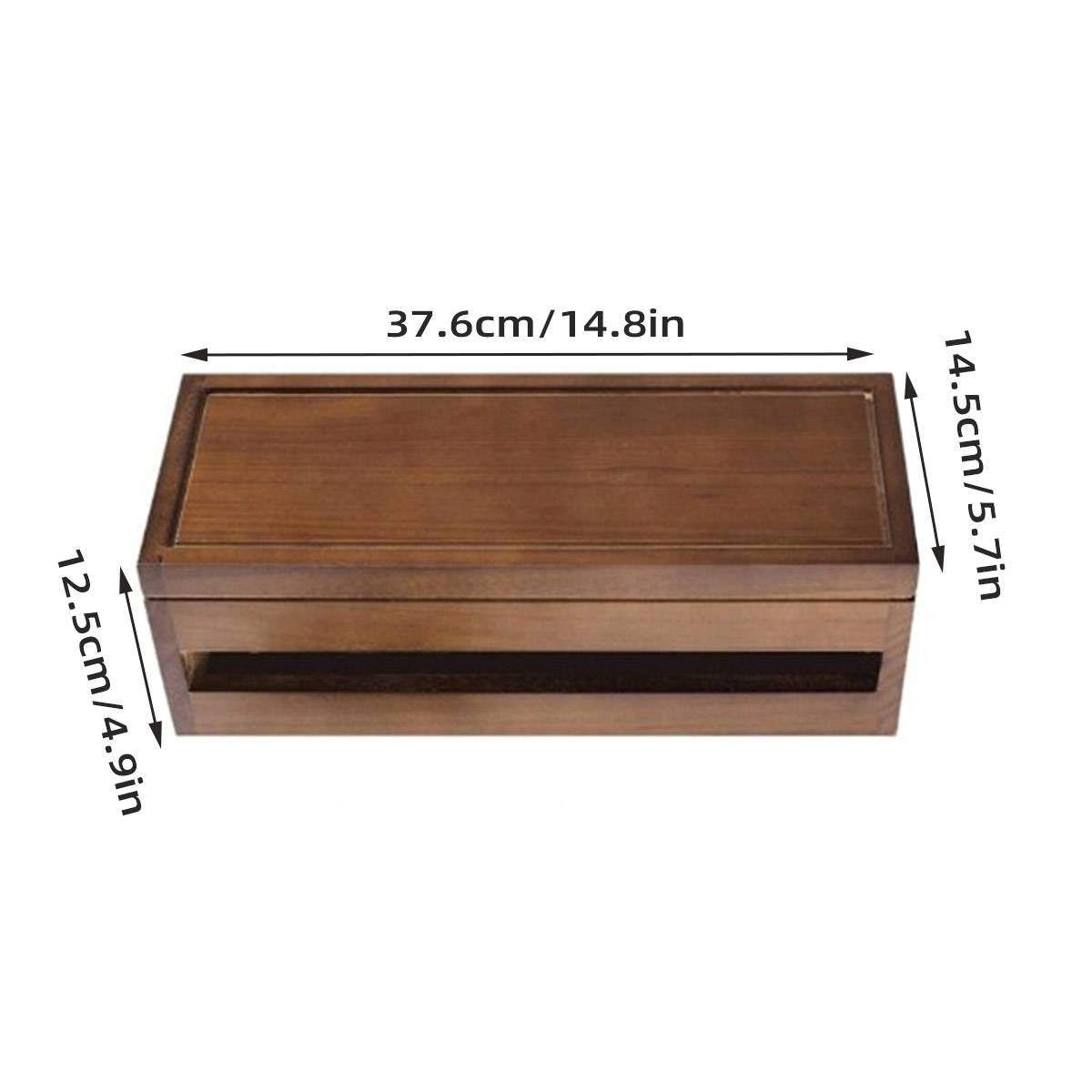 Wooden Cable Storage Box for Home and Office