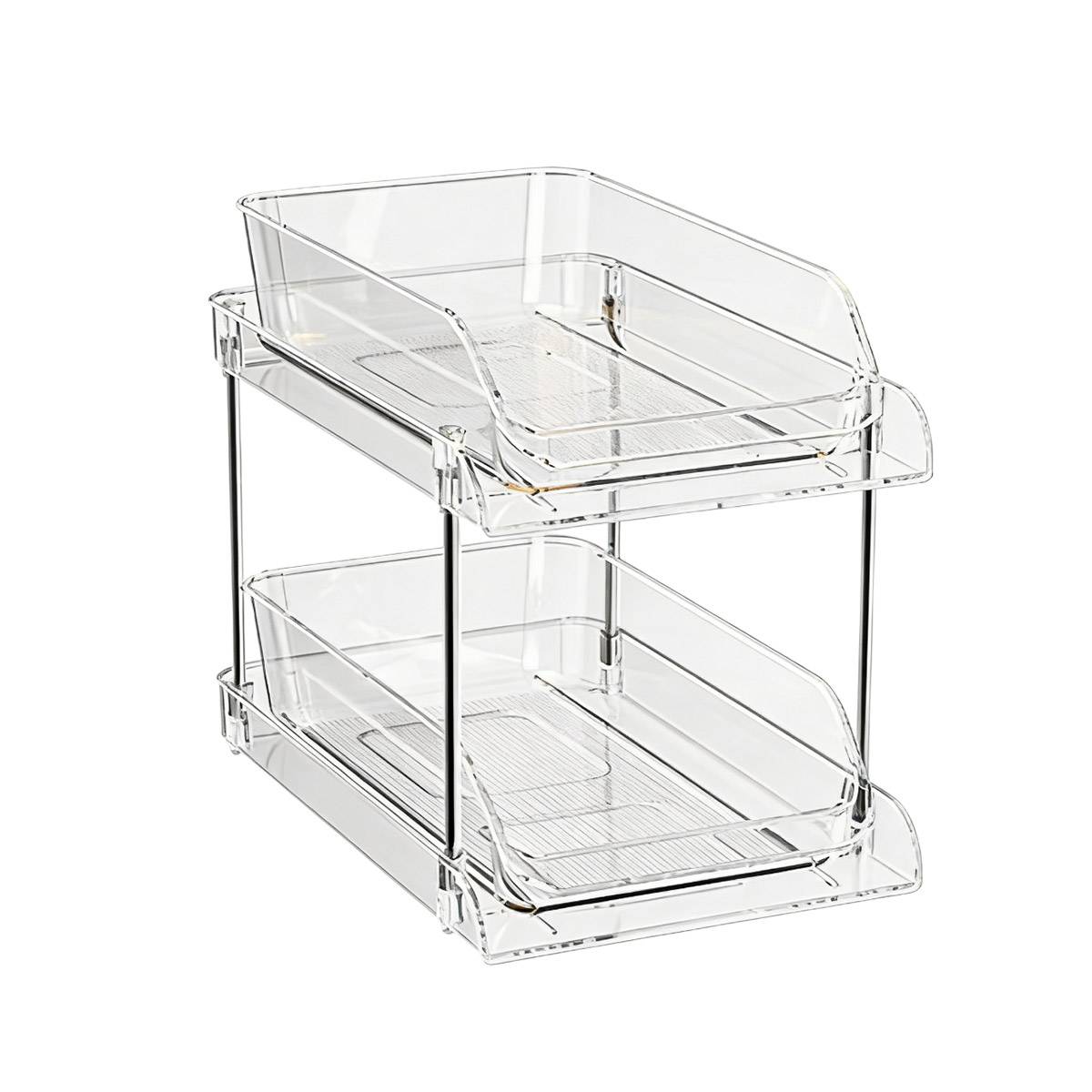 2-Tier CD DVD Storage Rack Desktop Vinyl Records