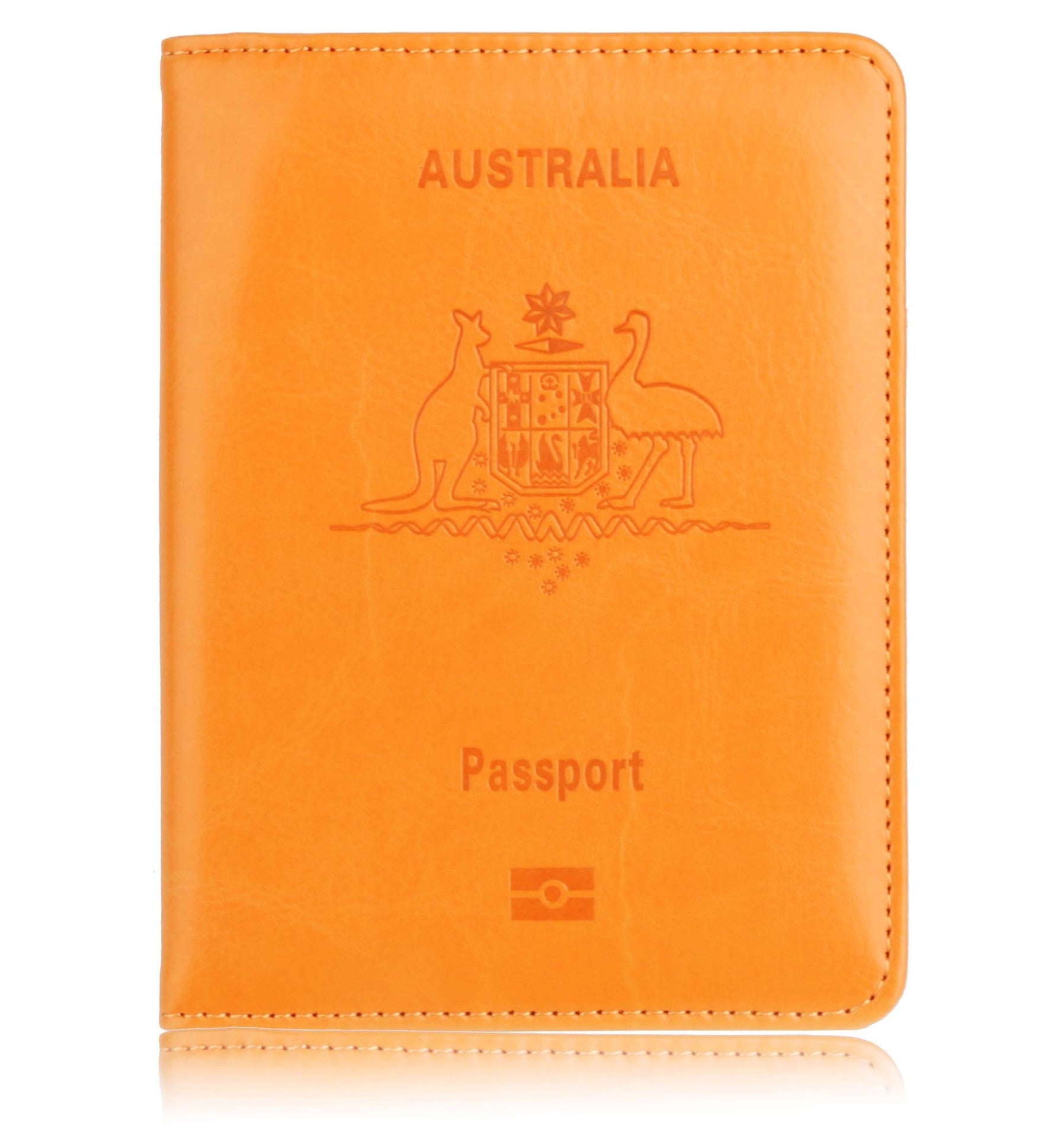 Slim Synthetic Leather RFID Passport Wallet