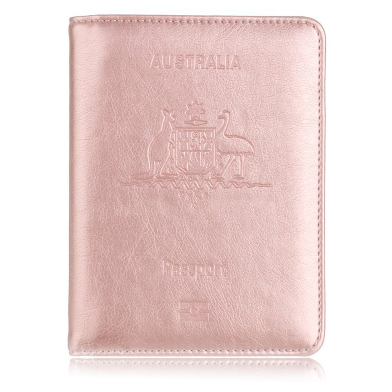 Slim Synthetic Leather RFID Passport Wallet
