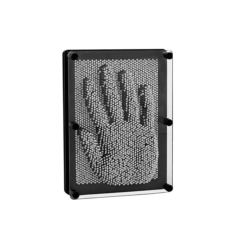 3D Metal Pin Art Board Desk Toy with Plastic Frame
