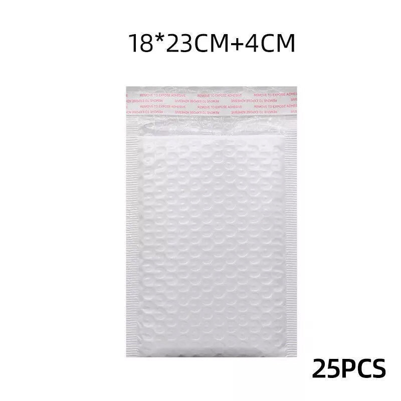 25–100 Pcs Poly Bubble Mailer Envelopes White Padded Bags