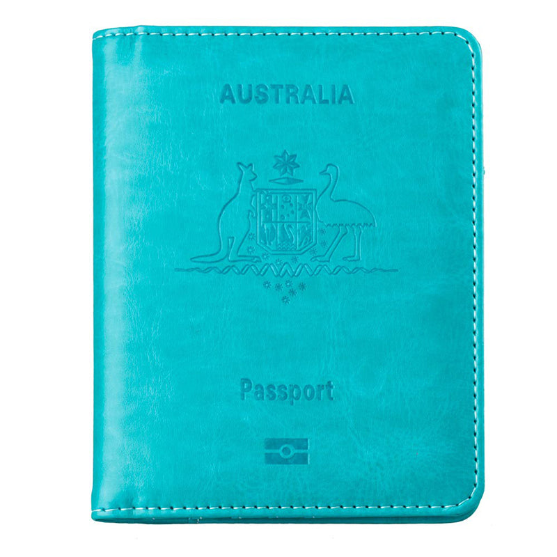Slim Synthetic Leather RFID Passport Wallet