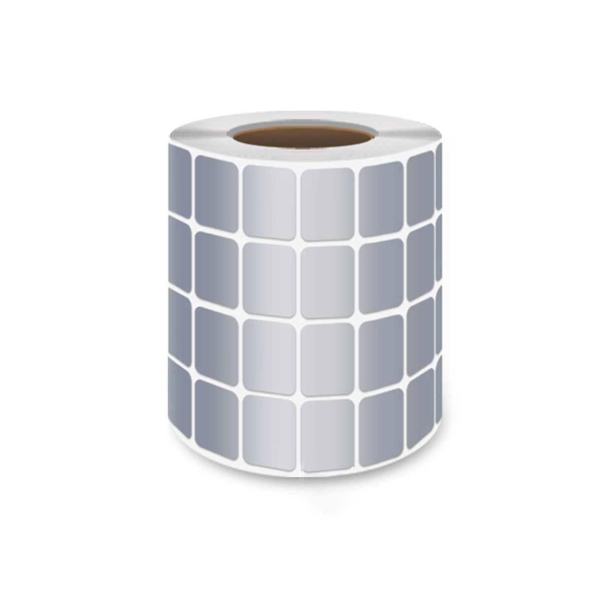 Silver PET Sticker Labels Waterproof Self Adhesive Thermal