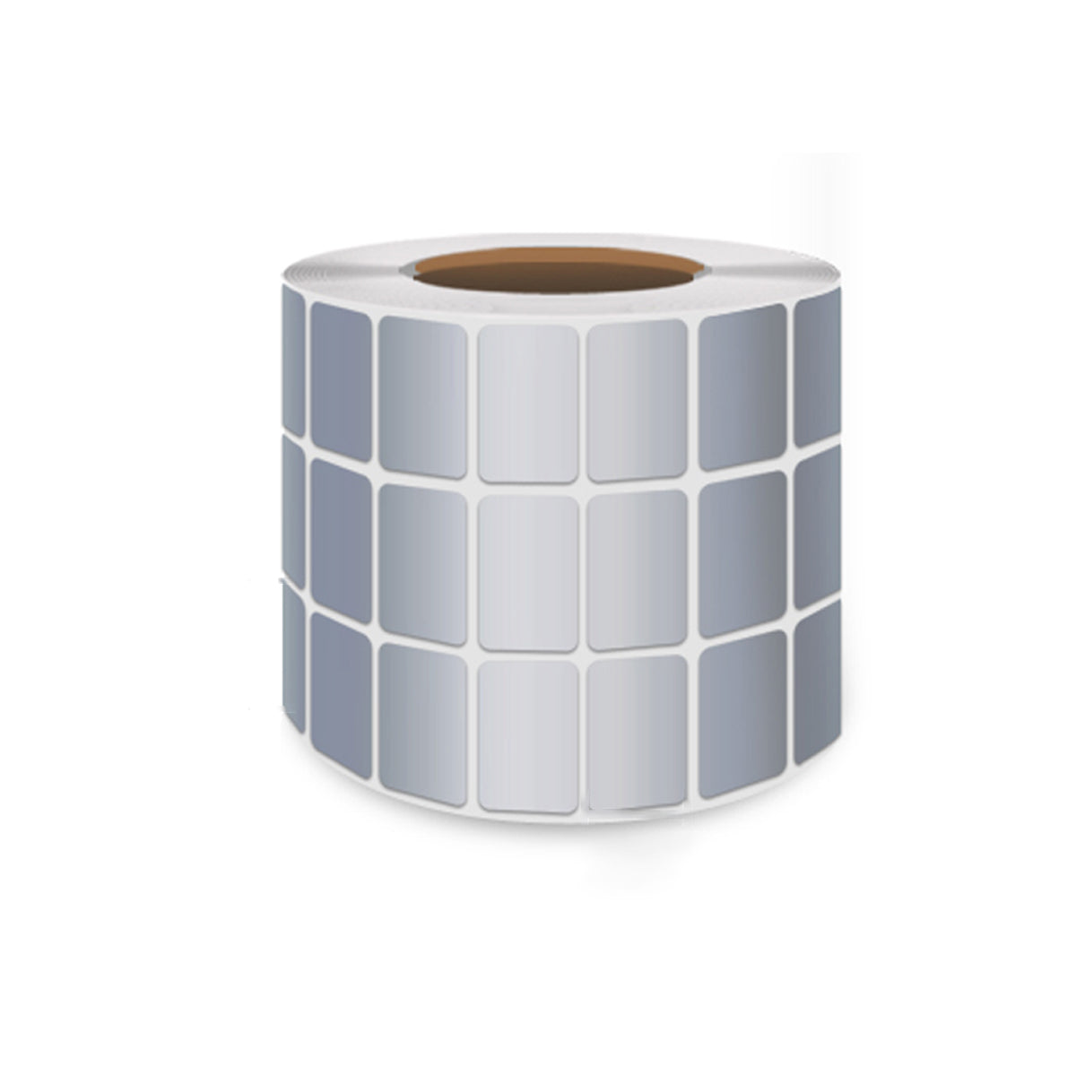 Silver PET Sticker Labels Waterproof Self Adhesive Thermal