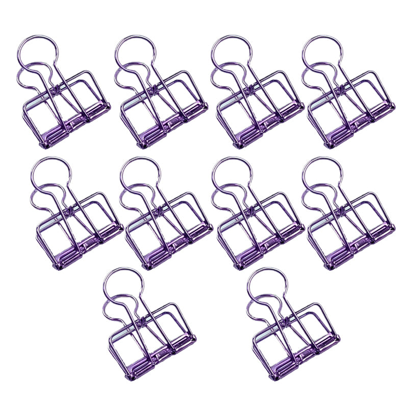 Hollow Swallowtail Metal Binder Clips Bookmark Style in 8 Colours