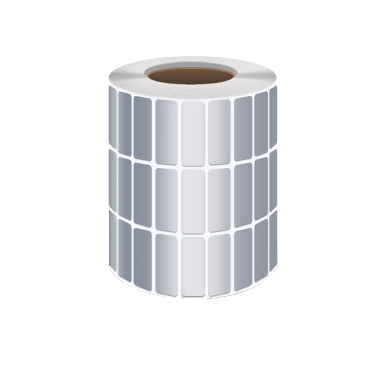 Silver PET Sticker Labels Waterproof Self Adhesive Thermal