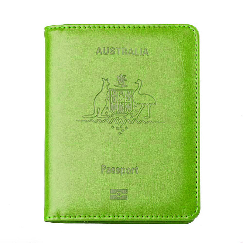 Slim Synthetic Leather RFID Passport Wallet