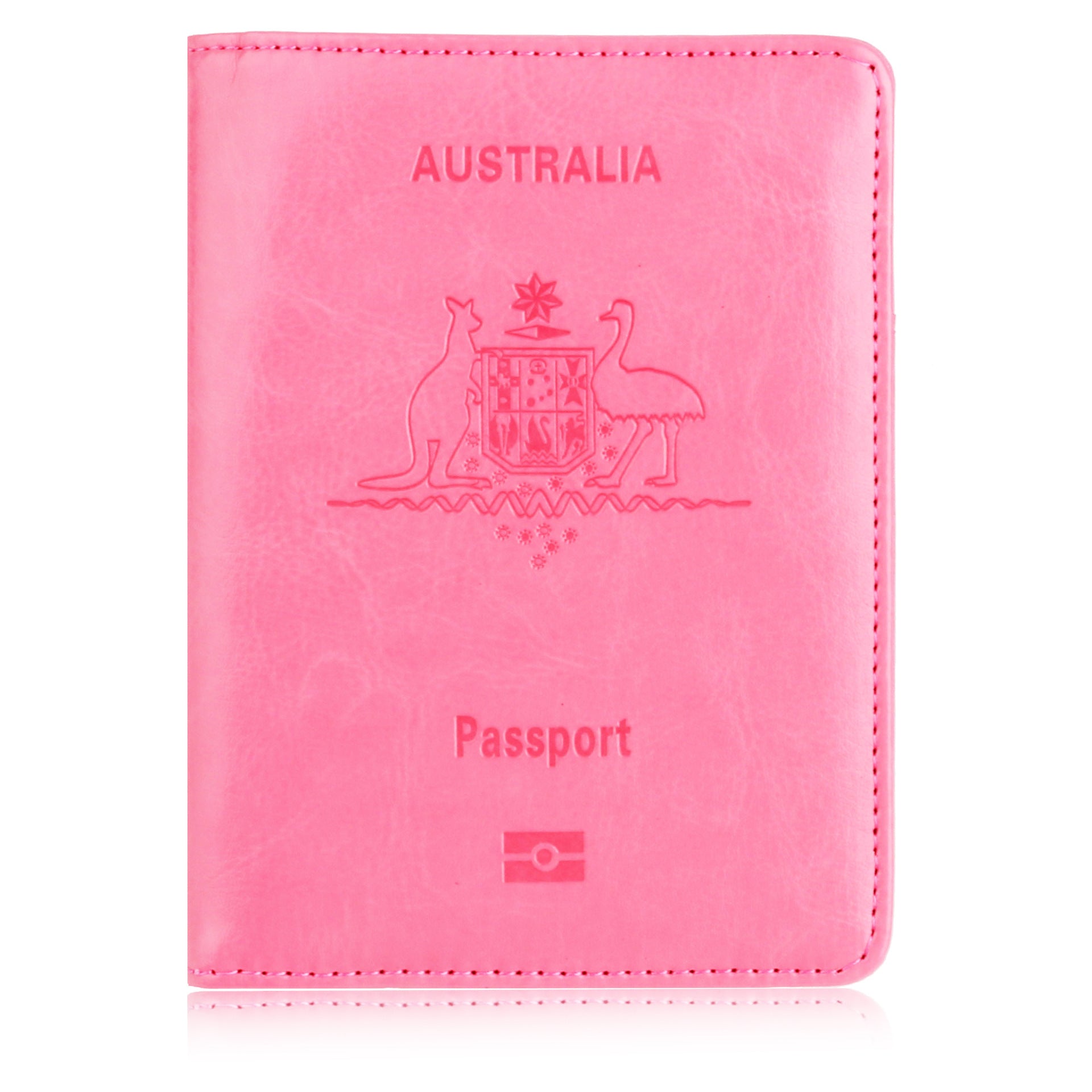 Slim Synthetic Leather RFID Passport Wallet